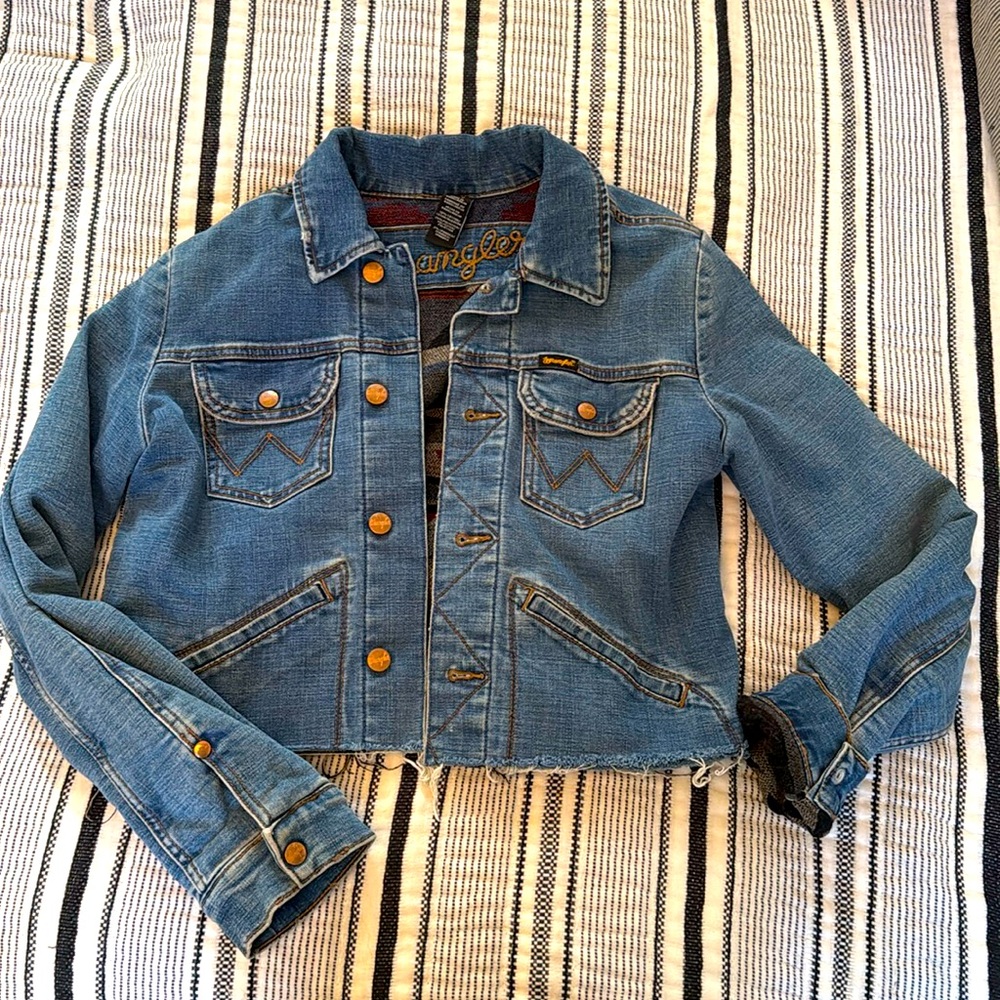 Levi’s denim jacket with southwestern lining